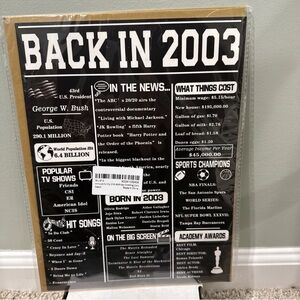 back in 2003 birthday card lot of three cards